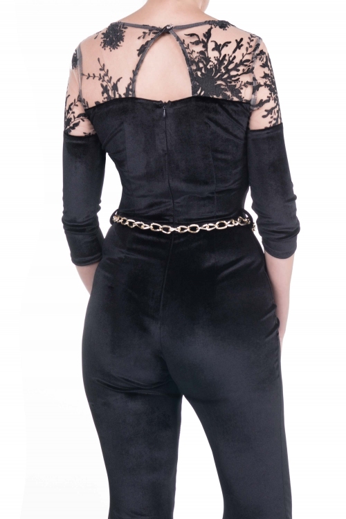 Salopeta din catifea Loly 71045