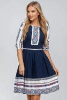 [38-44] Precomanda - Rochii Angro cu motive traditionale - Alexandra 91381B